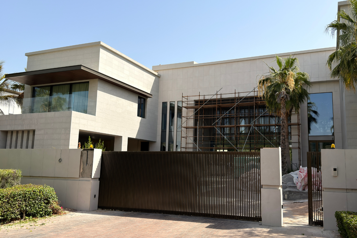 Exterior Tils Cladding & Hardscaping at Emirates Hills 